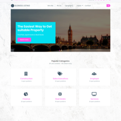 Business Listing Zymphonies Theme