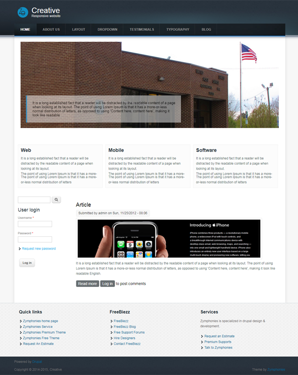 Creative Responsive Theme