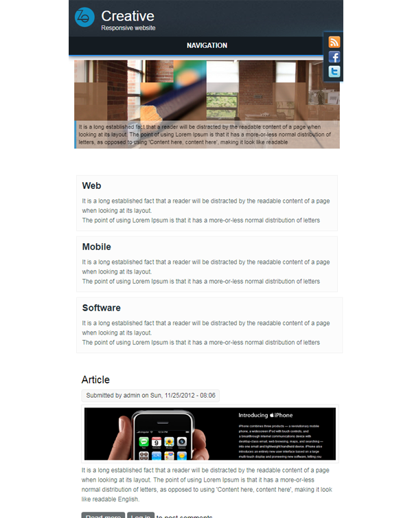 Creative Responsive Theme