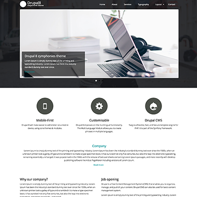 Drupal8 Zymphonies Theme