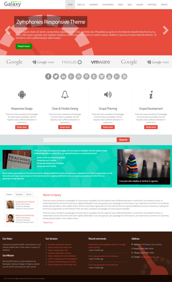 Galaxy Responsive Theme